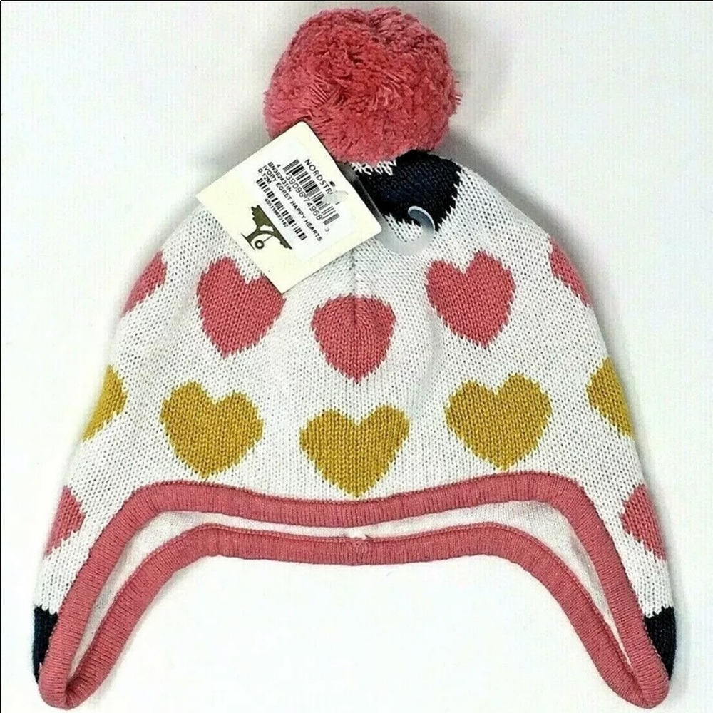 Tucker + Tate Ivory Happy Hearts Beanie Hat